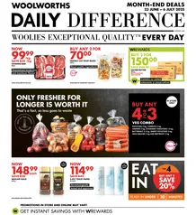 Woolworths Gauteng, Northern Cape, Limpopo, Mpumalanga, Free State & North West : Daily Difference (23 June - 06 July 2025)