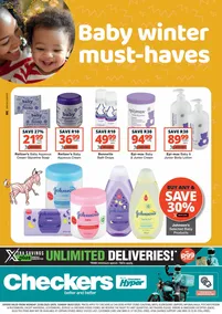 Checkers Gauteng, Brits, Klerksdorp, Limpopo, Mpumalanga, North West, Potchefstroom & Rustenburg : Baby Winter Must-haves (23 June - 06 July 2025)