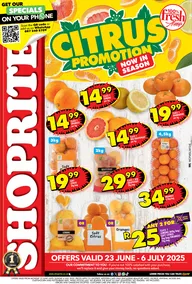 Shoprite Western Cape : Citrus Promotion (23 June - 06 July 2025)
