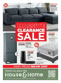 House & Home : Massive Clearance Sale (23 June - 06 July 2025)