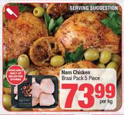 Nam Chicken Braai Pack 5 Piece-Per Kg