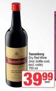 Tassenberg Dry Red Wine-750ml Each