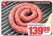 Cederberg Boerewors-Per Kg