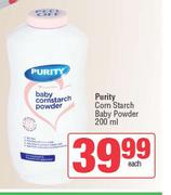 Purity Corn Starch Baby Powder-200ml Each