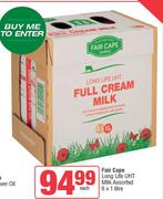 Fair Cape Long Life UHT Milk Assorted-6 x 1Ltr Each
