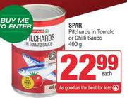 Spar Pilchards In Tomato Or Chilli Sauce-400g Each