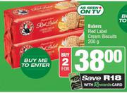 Bakers Red Label Cream Biscuits-For 2 x 200g