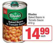Rhodes Baked Beans In Tomato Sauce-410g 