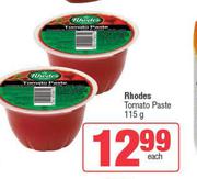 Rhodes Tomato Paste-115g Each