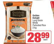 Golden Delight Long Grain White Parboiled Rice-2kg