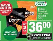 Doritos Flavoured Corn Chips Assorted-For 2 x 145g