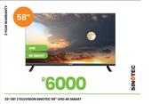 Sinotec 58" 4K UHD Smart Television 23-381