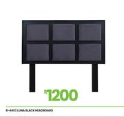 Luna Black Headboard 8-440