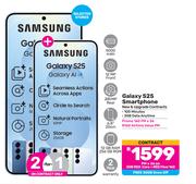 Samsung Galaxy S25 Smartphone-On 3GB Red Core + Red Flexi 160