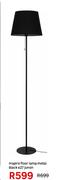 Inspire Floor Lamp Metal Black E27 Junon