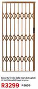 Xpanda Aluglide Security Trellis Gate Bronze 10 1000mm x 2150mm