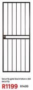 Security Gate Black Tokara L&B Security