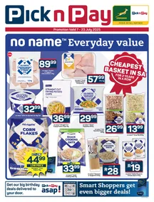 Pick n Pay Western Cape : No Name Specials (07 July - 23 July 2025)