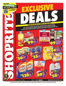 Shoprite Northern Cape & Free State : Exclusive Deals (07 July - 27 July 2025)