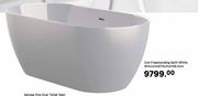 Zoe Freestanding Bath White W144cm x D75cm x H58.5cm