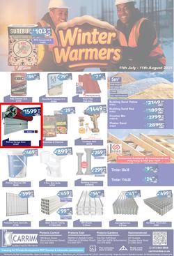 K Carrim Builders Mecca : Winter Warmers (11 July - 11 August 2025), page 1