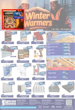 K Carrim Builders Mecca : Winter Warmers (11 July - 11 August 2025), page 1
