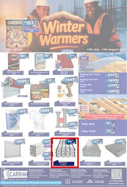 K Carrim Builders Mecca : Winter Warmers (11 July - 11 August 2025), page 1