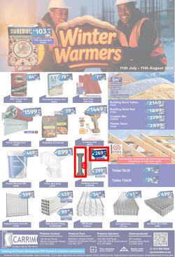 K Carrim Builders Mecca : Winter Warmers (11 July - 11 August 2025), page 1
