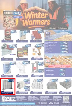 K Carrim Builders Mecca : Winter Warmers (11 July - 11 August 2025), page 1