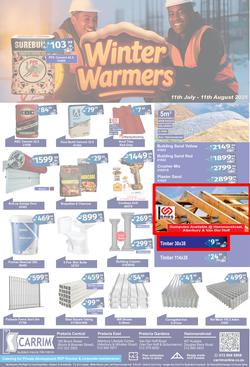 K Carrim Builders Mecca : Winter Warmers (11 July - 11 August 2025), page 1