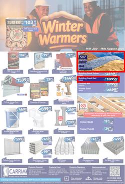 K Carrim Builders Mecca : Winter Warmers (11 July - 11 August 2025), page 1