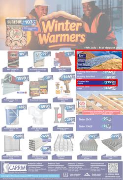 K Carrim Builders Mecca : Winter Warmers (11 July - 11 August 2025), page 1