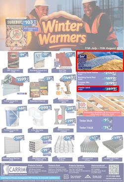 K Carrim Builders Mecca : Winter Warmers (11 July - 11 August 2025), page 1
