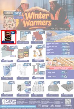K Carrim Builders Mecca : Winter Warmers (11 July - 11 August 2025), page 1