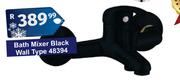 Bath Mixer Black Wall Type 48394