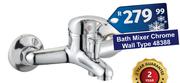 Bath Mixer Chrome Wall Type 48388