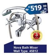 Nova Bath Mixer Wall Type 45812