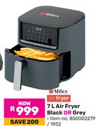 Milex 7L Air Fryer Black Or Grey