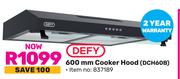 Defy 600mm Cooker Hood DCH60B