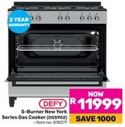 Defy 5 Burner New York Series Gas Cooker DGS902