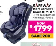 Safeway Indra Car Seat Group 0+/1, 0-1-Each