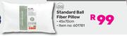 Always Home Standard Ball Fibre Pillow 45 x 70cm