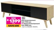HK Ohio Entertainment Unit 1750mm Or Malone Entertainment Unit 1800mm