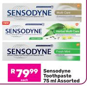 Sensodyne Toothpaste Assorted-75ml Each