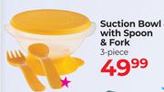 Baby Things Suction Bowl With Spoon & Fork 3 Piece