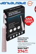 Dentalmate Sonic Electric Toothbrush (Pink Or Black)-Each