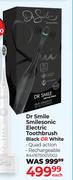 Dr Smile Smilesonic Electric Toothbrush (Black Or White)-Each