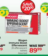 Biogen Immuno Boost Effervescent 20 Effervescent Tablets Assorted