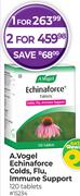 A.Vogel Echinaforce Colds, Flu, Immune Support 120 Tablets-For 1