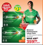 Berocca Performance Value Pack 45 Effervescent Tablets Assorted-Per Pack